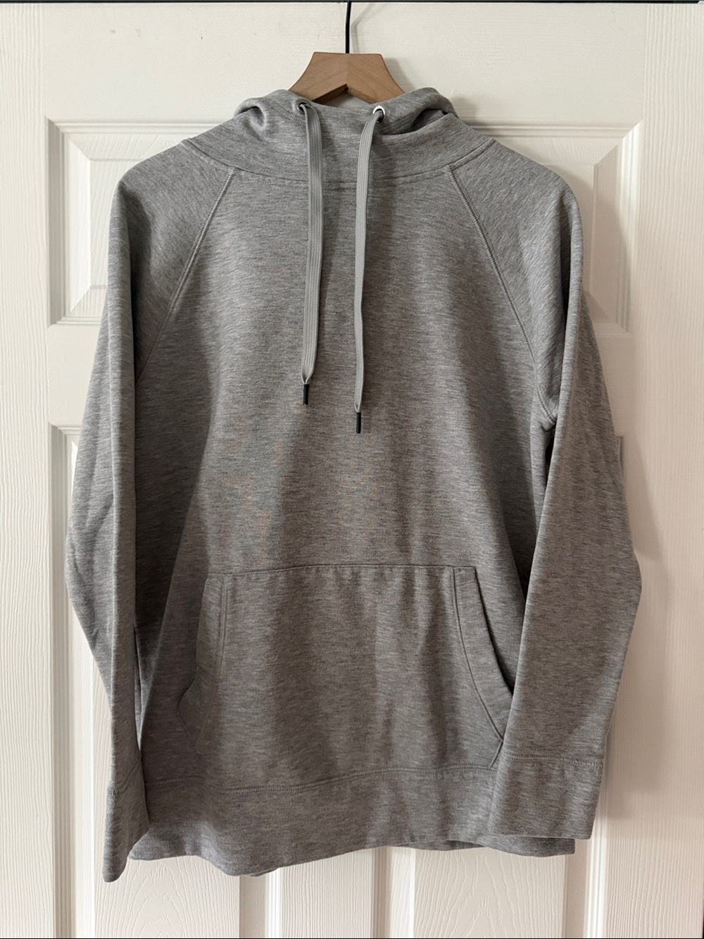 Athleta Incline Hoodie Sweatshirt in Grey Heather - Women's Size Medium